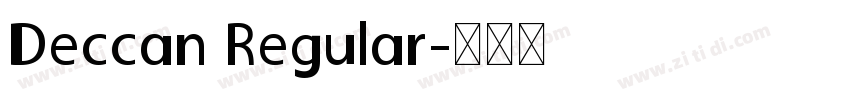 Deccan Regular字体转换